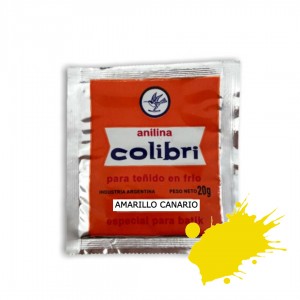 COLIBRI ANILINA AMARILLO CANARIO x 20gr
